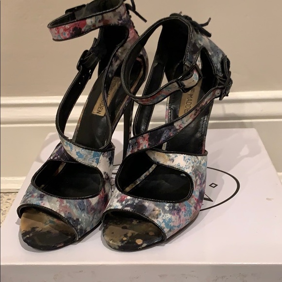 Steve Madden Multicolor Mastero Sandal Heels - Picture 4 of 7